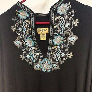 Midnight Velvet 3XL Embellished Tunic